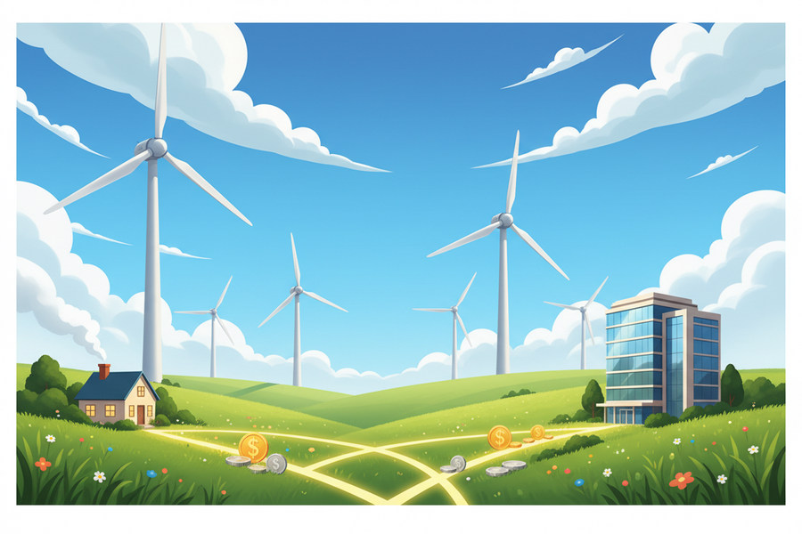 How Wind Turbines Help Homes and Businesses Save Money Every Day